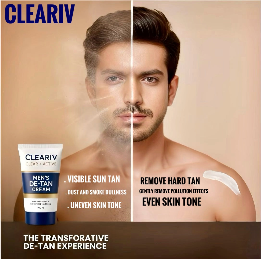 MEN'S DE TAN CREAM (BLEACH FREE)