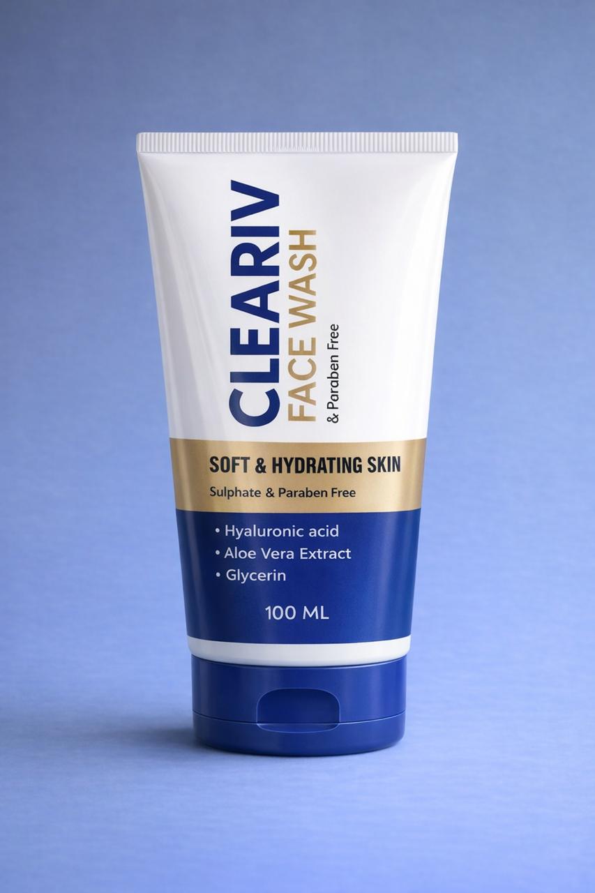 SOFT & HYDRATING FACE WASH _ FOR GLASS CLOW SKIN (BLEACH & SULPHAT PARABEN FREE ) 100ML